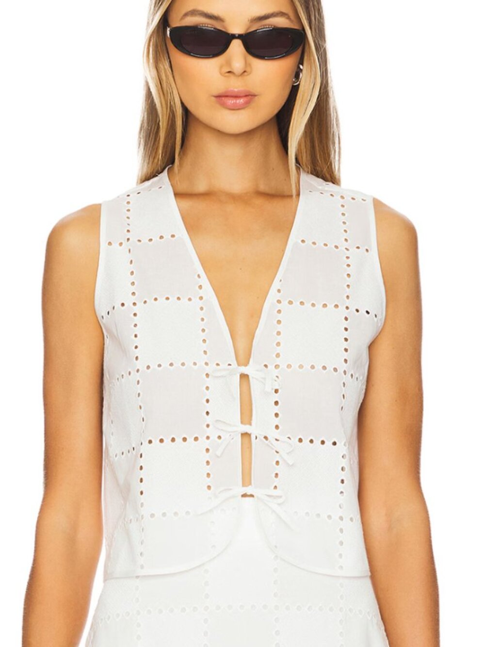 IVY OAK Tala Vest in Snow White Sz. 36 EUC
